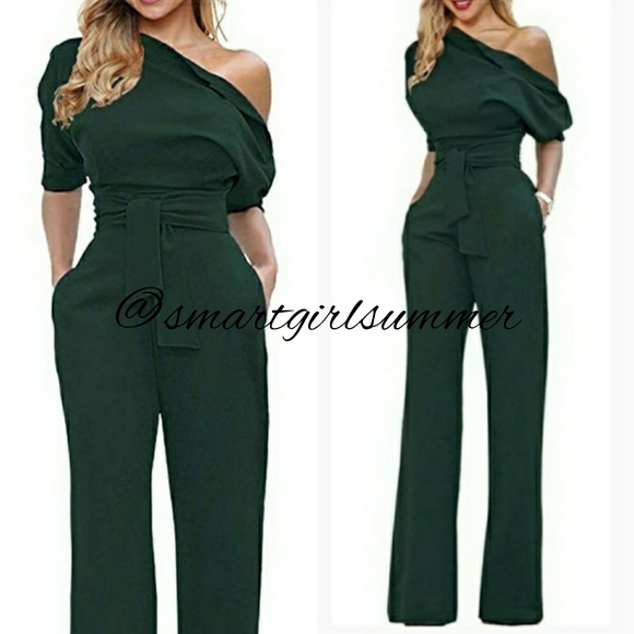 deep green jumpsuit